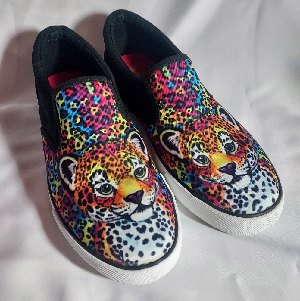 Lisa Frank Slip On Shoes Cheetah